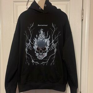 Black Graphic Hoodie